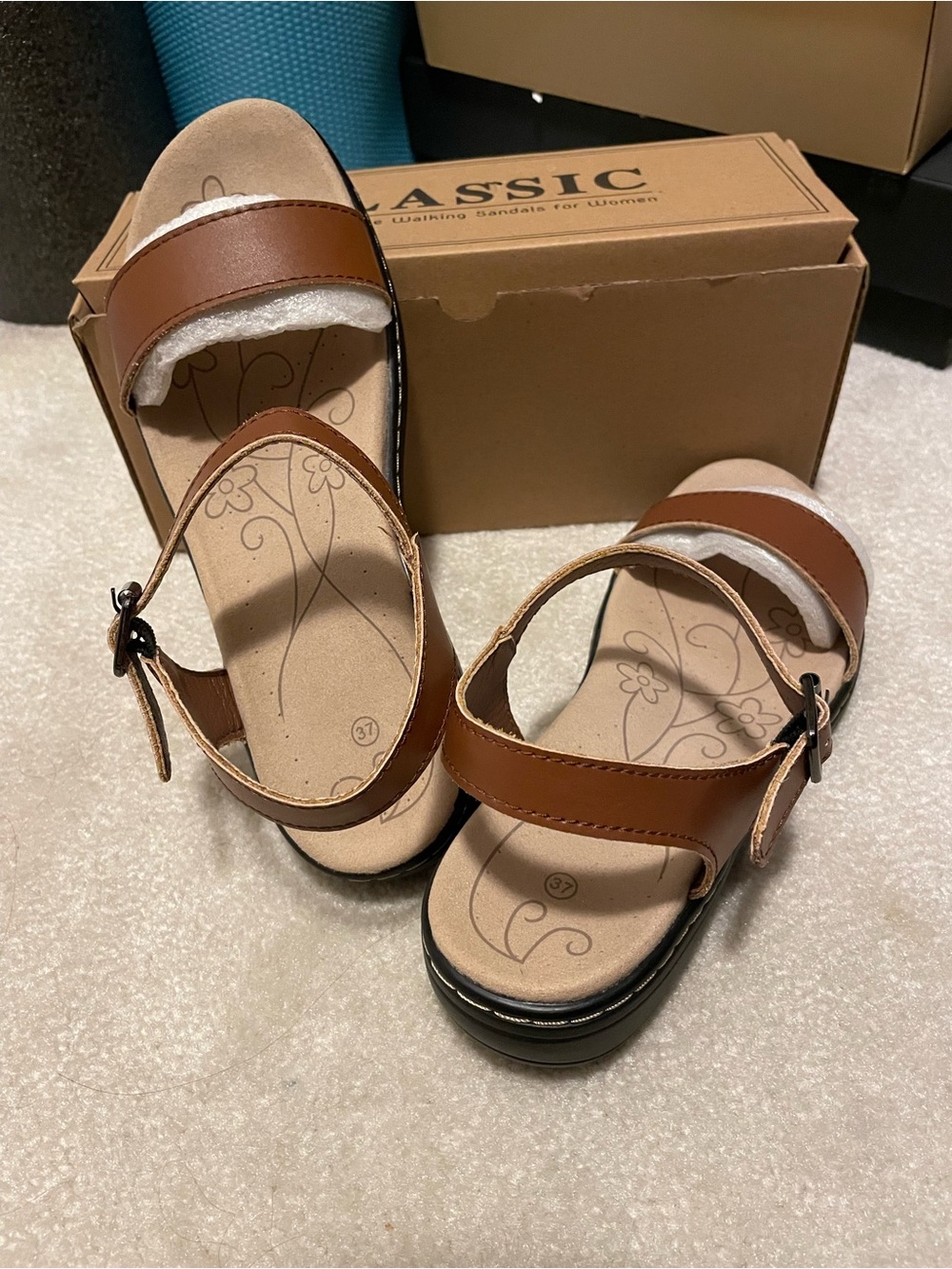 Brown Leather Sandals